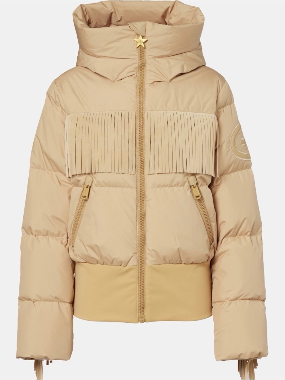 Goldbergh Marna fringed down ski jacket